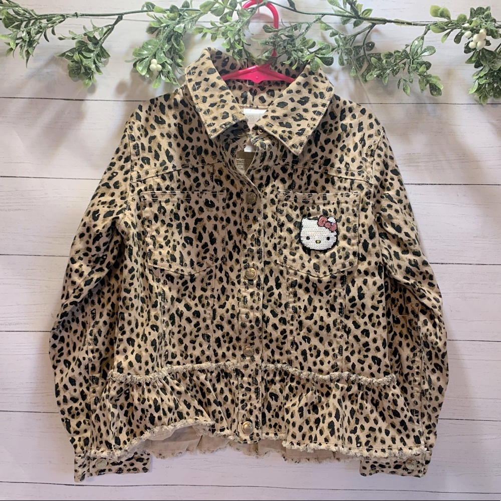 Leopard Print Hello Kitty Jacket NWOT